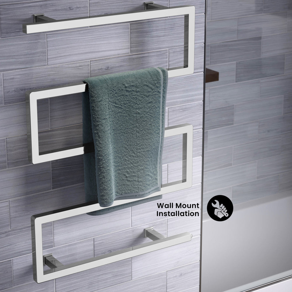 Voltaire 5-Bar Electric Towel Warmer in Chrome