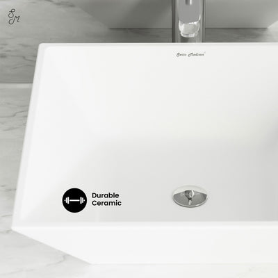 St. Tropez Square Ceramic Vessel Sink