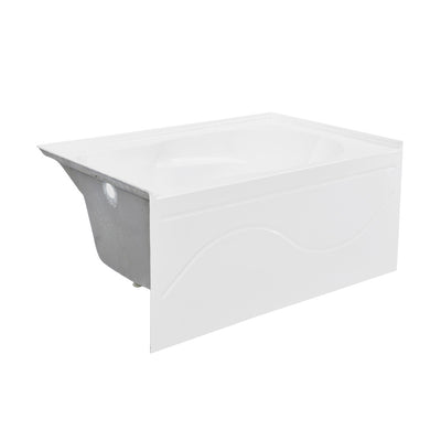 Ivy 54'' x 30" Bathtub with Apron Left Hand Drain in White
