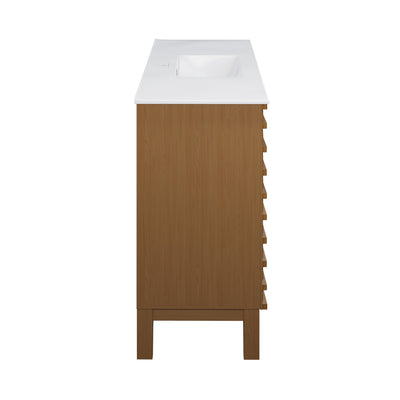 Cascade 48'' Bathroom Vanity in Natural Oak