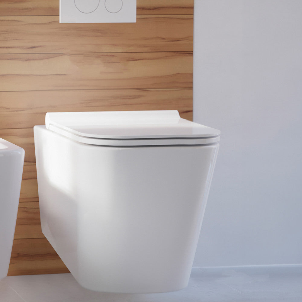 Concorde Wall-Hung Square Toilet Bowl