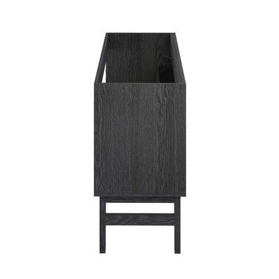 Bosse 36" Freestanding Bathroom Vanity Cabinet without Top in Black Oak