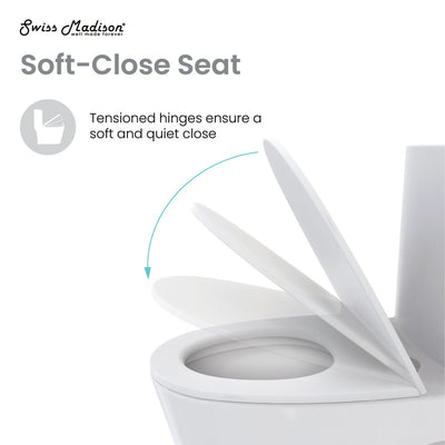 Plaisir One-Piece Elongated Toilet Dual-Flush 1.1/1.6 gpf