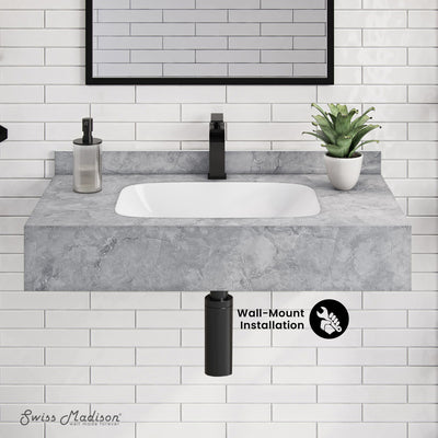 Avancer 36'' Wall Mount Sink In Storm Gray