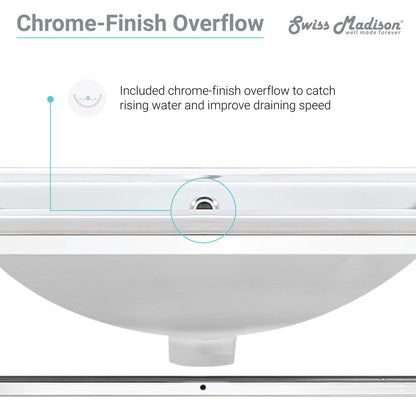 48-inch wall-mount bathroom vanity with open shelf and chrome metal frame.