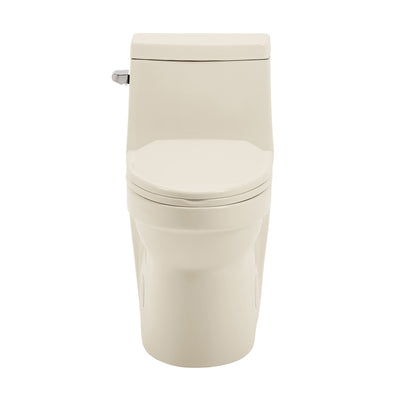 Virage One Piece Elongated Left Side Flush Handle Toilet 1.28 gpf in Bisque