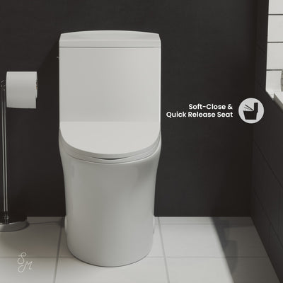 Hugo One-Piece Elongated Toilet Dual-Flush 1.1/1.6 gpf, Touchless