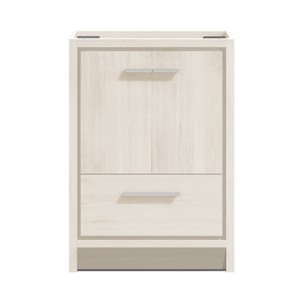 Virage 30" Freestanding Bathroom Vanity in White Oak without Sink Top