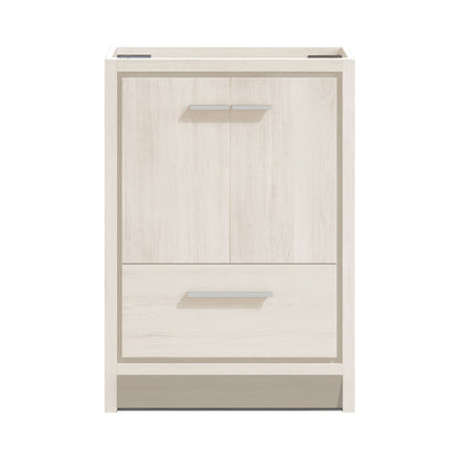 Virage 30" Freestanding Bathroom Vanity in White Oak without Sink Top