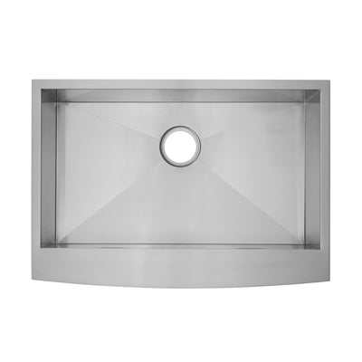 Tourner 30 x 21 Stainless Steel, Single Basin, Farmhouse Kitchen Sink with Apron