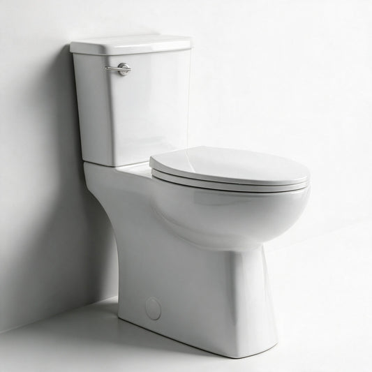 Classe Extra Tall Two-Piece 12" Rough-in 1.28 GPF Elongated Toilet – 21" Bowl Height – Glossy White