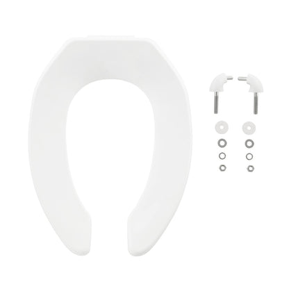 Commercial Standard Elongated Seat, Glossy White