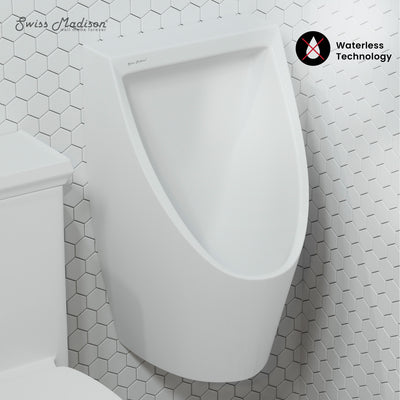 Voltaire Waterless Urinal in White