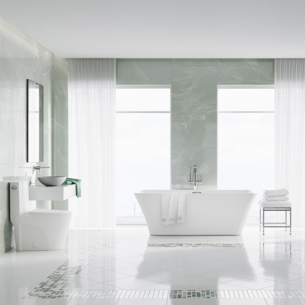 St. Tropez One-Piece Elongated Toilet Side Flush 1.28 gpf (6 - Pack)