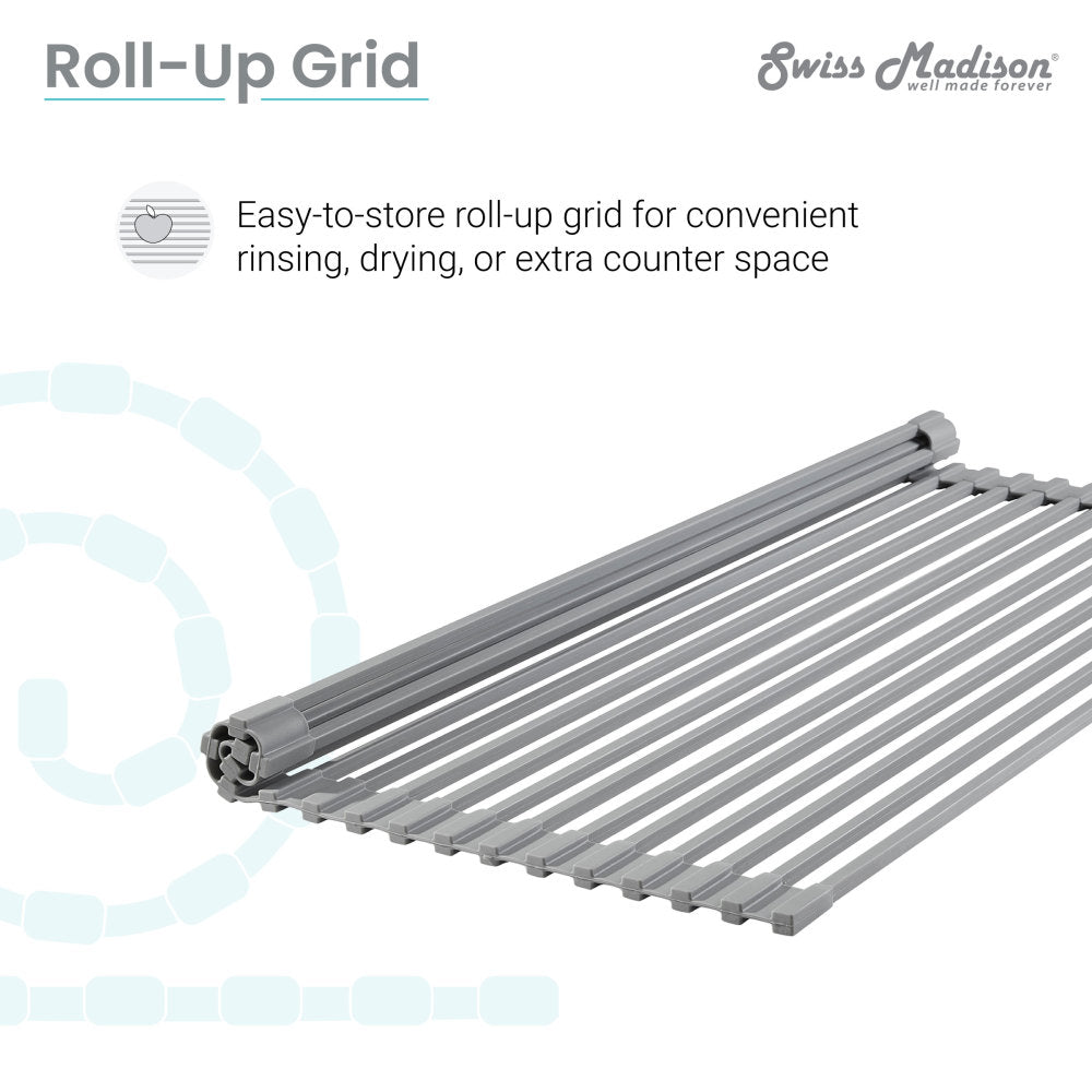 17" x 13" Kitchen Sink Grid, Gray