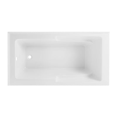 Claire 60" x 32" Left-Hand Drain Drain Alcove Tub with Corner Apron