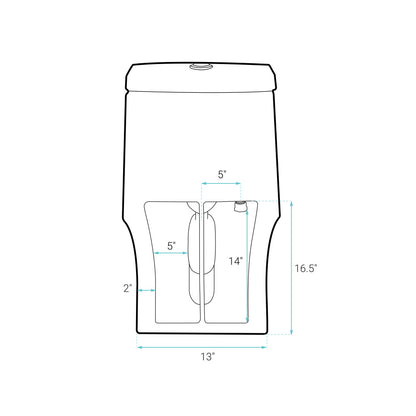 Virage One-Piece Elongated Toilet Vortex Dual-Flush 1.1/1.6 gpf, Matte Black