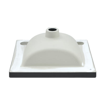 18" Ceramic Square Vanity Sink Top in Matte Black