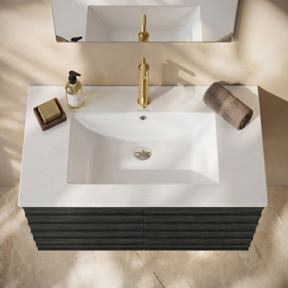 30" Ceramic Vanity Sink Top