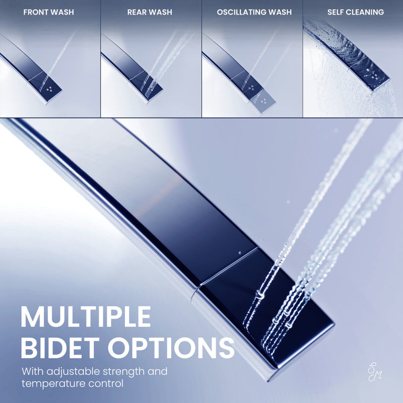 Concorde One Piece Smart Toilet 1.28 GPF in Matte Black with Heated Bidet, Air Drying, Night Light, Foot Sensor