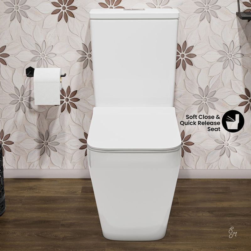 Rivoli Two-Piece Square Toilet Dual-Flush 1.1/1.6 gpf