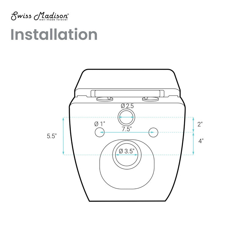 Concorde Wall-Hung Toilet Bundle 0.8/1.6 GPF Dual Flush in Glossy White with White Flush Plate