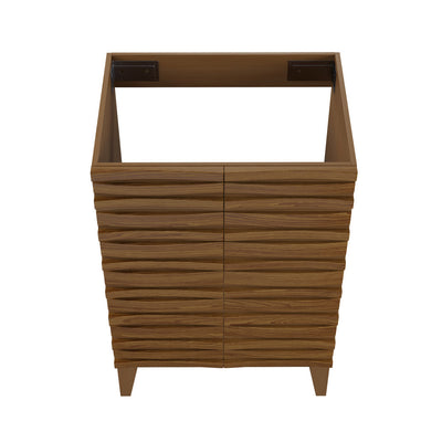 Cascade 24'' Bathroom Vanity in Brown Oak - Cabinet