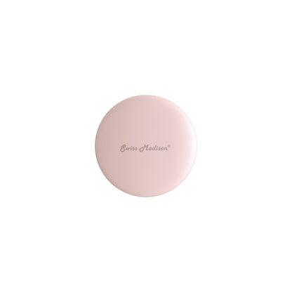 Ceramic Bathroom Sink Non-Overflow Pop Up Drain in Matte Pink