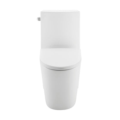 St. Tropez Two-Piece 12" Rough-in 1.28 GPF Left Flush Toilet in Glossy White