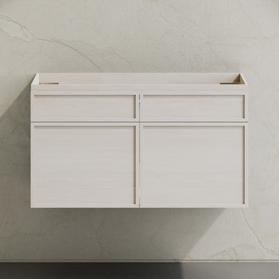 St. Tropez 36" Wall-Mounted Bathroom Vanity Cabinet without Top in White Oak