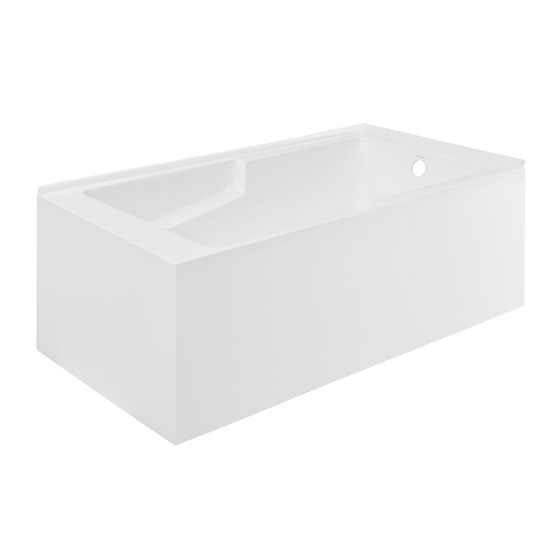 Claire 60" x 32" Right-Hand Drain Drain Alcove Tub with Corner Apron