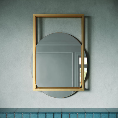 Pierre 35.5" Vanity Mirror in Brushed Gold