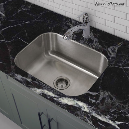 Toulouse 23 1/8 x 17 7/8 Stainless Steel, Single Basin, Undermount Kitchen Sink