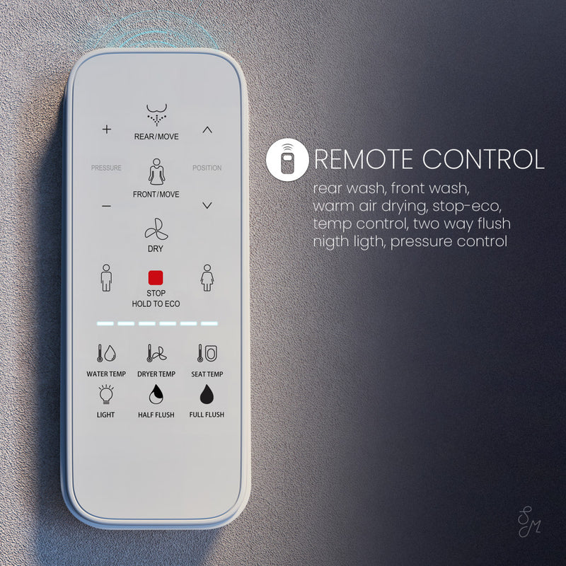 Viro Smart Tankless Elongated Toilet and Bidet, Touchless Vortex Dual-Flush 1.1/1.6 gpf