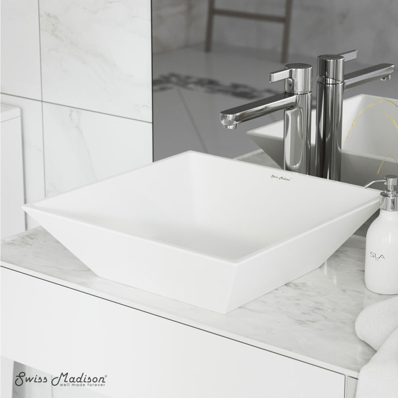 St. Tropez Square Ceramic Vessel Sink