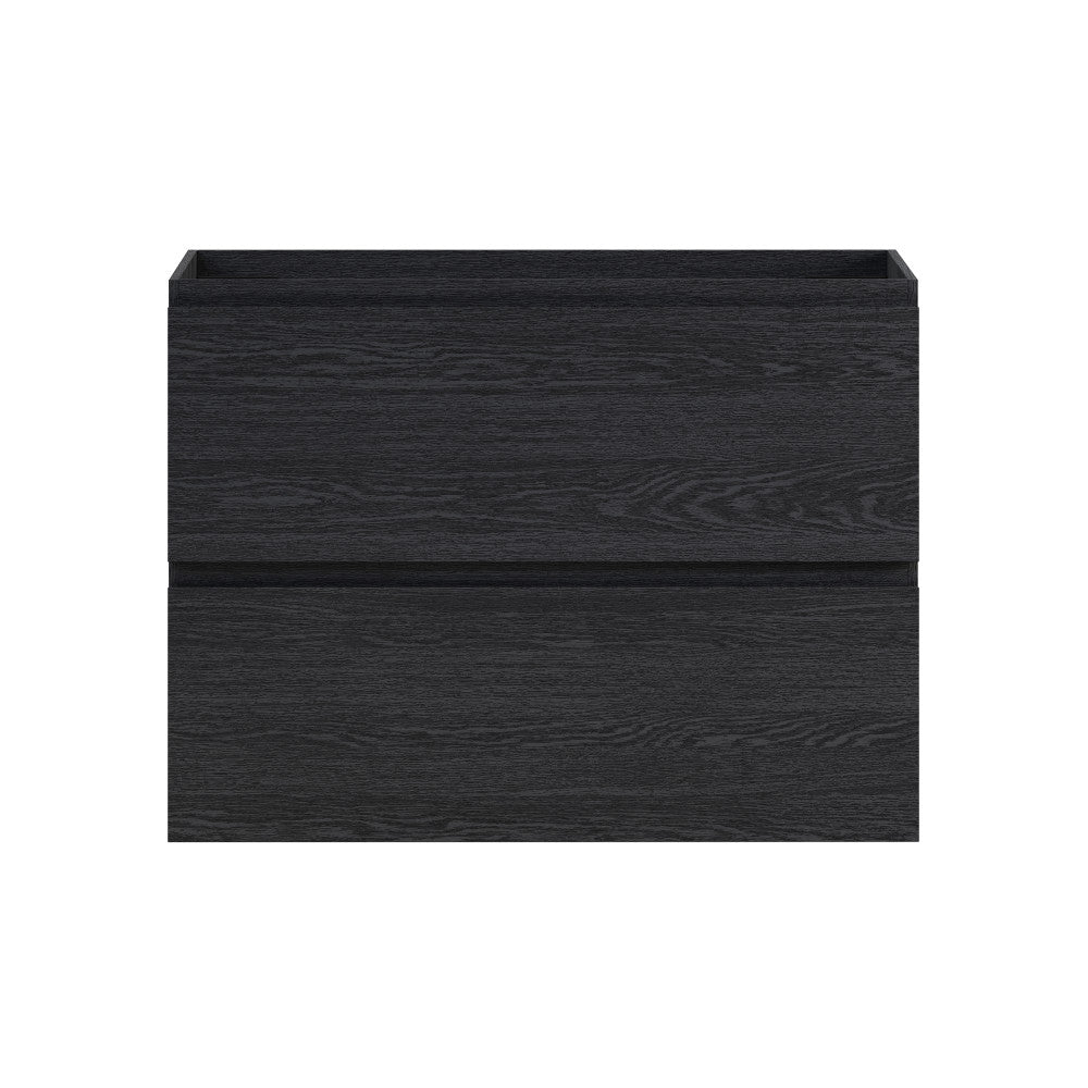 Liberte 30" Wall-Mounted Bathroom Vanity Cabinet without Top in Black Oak