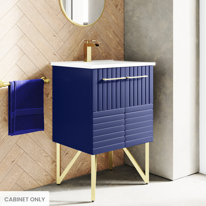 Annecy 24 Granger Blue Bathroom Vanity Cabinet Only (SM-BV252L)