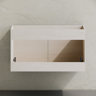 St. Tropez 36" Wall-Mounted Bathroom Vanity Cabinet without Top in White Oak