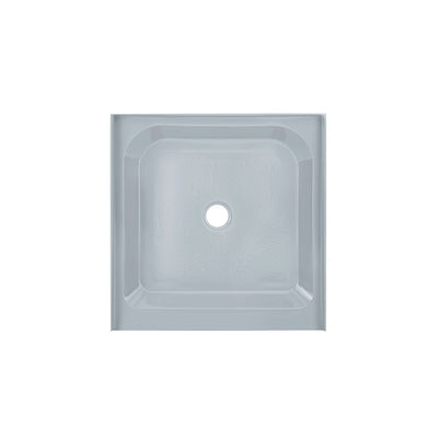 Voltaire 36" x 36" Single-Threshold, Center Drain, Shower Base in Grey