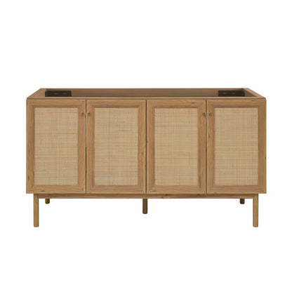 Classe 60" Bathroom Vanity in Oak-Cabinet Only