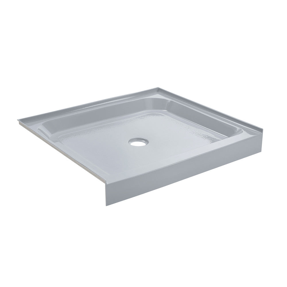 Voltaire 36" x 36" Single-Threshold, Center Drain, Shower Base in Gray