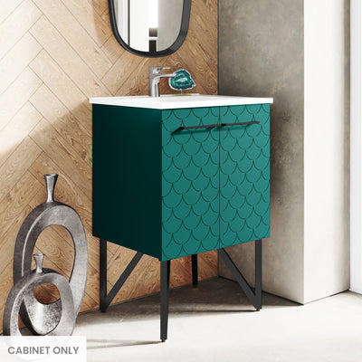 Annecy 24 Barracuda Teal Bathroom Vanity Cabinet Only (SM-BV253T)