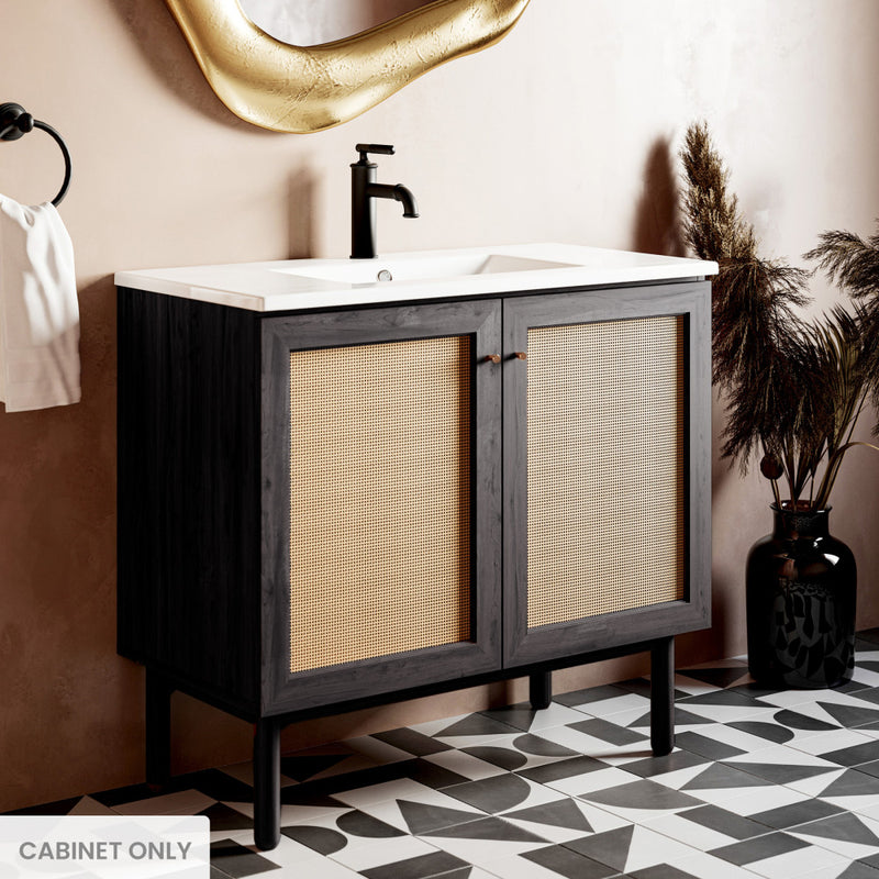 Classe 36" Bathroom Vanity in Black Cabinet Only