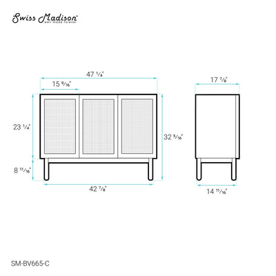 Classe 48" Bathroom Vanity in Oak-Cabinet Only