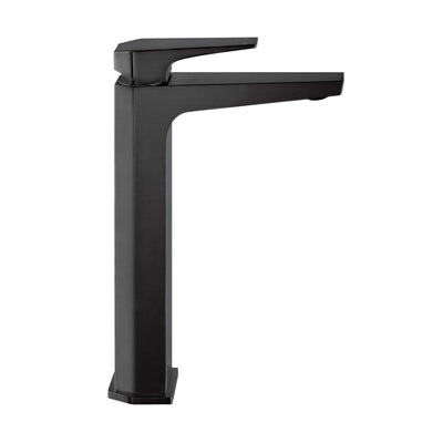 Voltaire Single Hole, Single-Handle, High Arc Bathroom Faucet in Matte Black