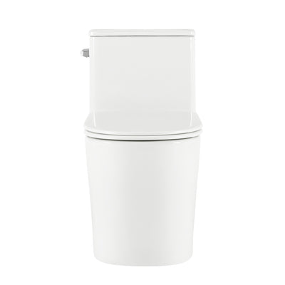 Liberte One-Piece 12" Rough-in 1.28 GPF Left-Hand Flush Elongated ADA Toilet in Glossy White