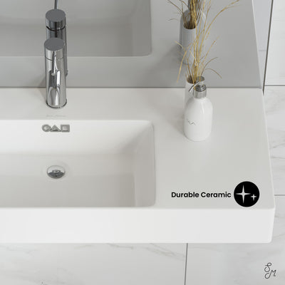 St. Tropez 30" Rectangle Wall-Mounted Sink with Left Side Faucet Mount