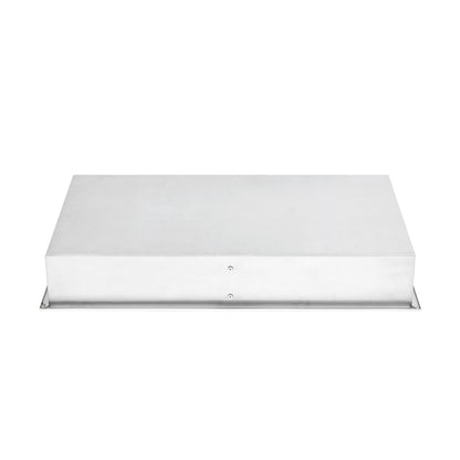 Voltaire 12" x 24" Stainless Steel Double Shelf Wall Niche in Polished Chrome