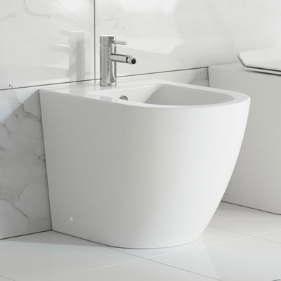 St. Tropez Floor Mount Classic Bidet in Glossy White