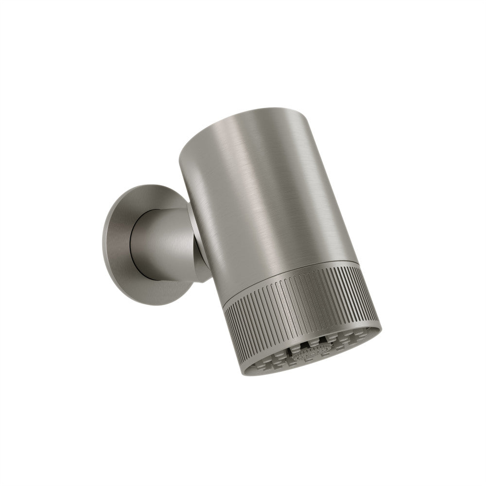 Lumiere 2-Spray Patterns 2.5 GPM Wall Mount Fixed Shower Head in Brushed Nickel